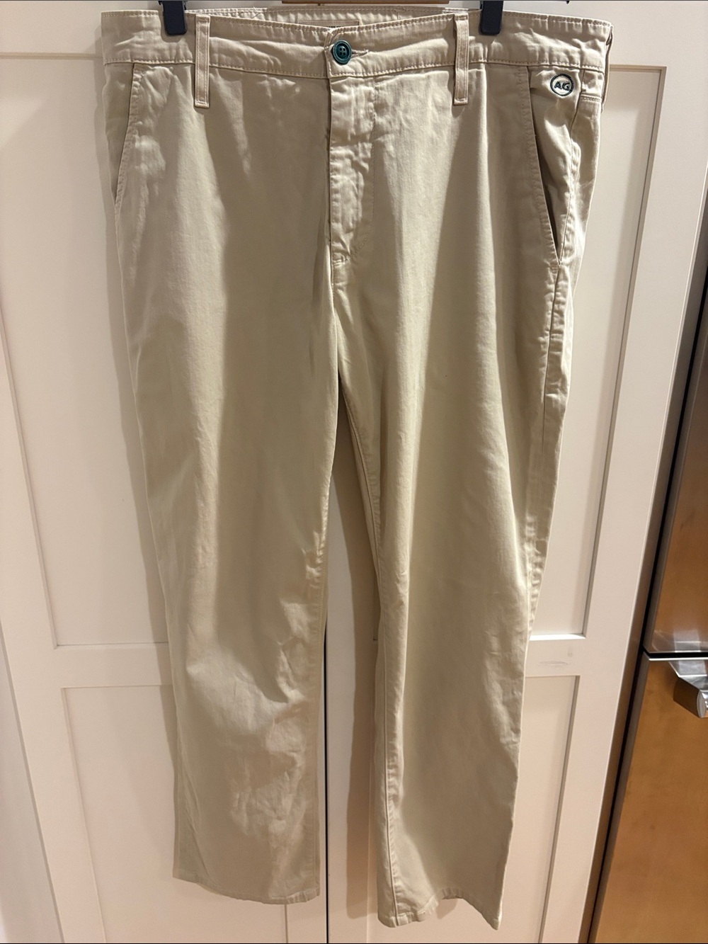 Ag Adriano Goldschmied Men’s Khaki Chino Pants - Classic Straight Fit